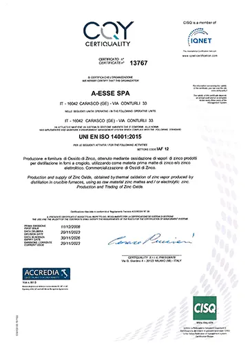 UNI EN ISO 14001:2015